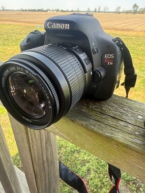 Canon EOS Rebel T3i Black DSLR with EF-S 18-55mm Lens